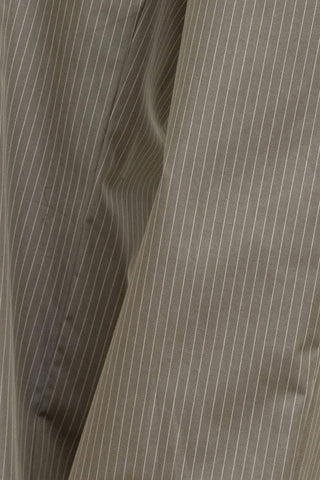 Close up of Yoshi olive pinstripe