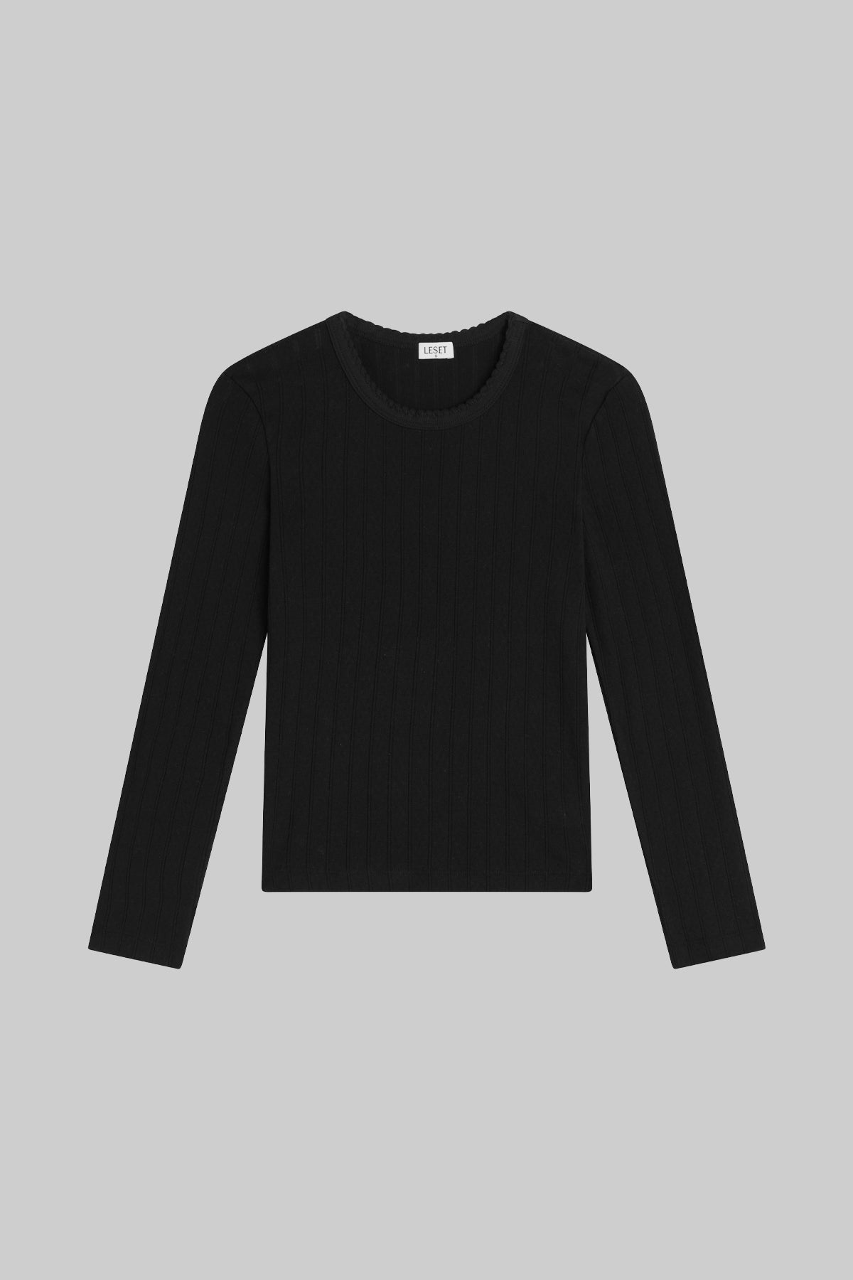 Pointelle Slim Fit Long Sleeve-2