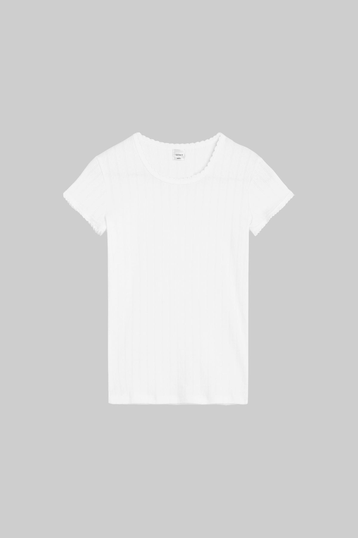 Pointelle Slim Fit Tee-2