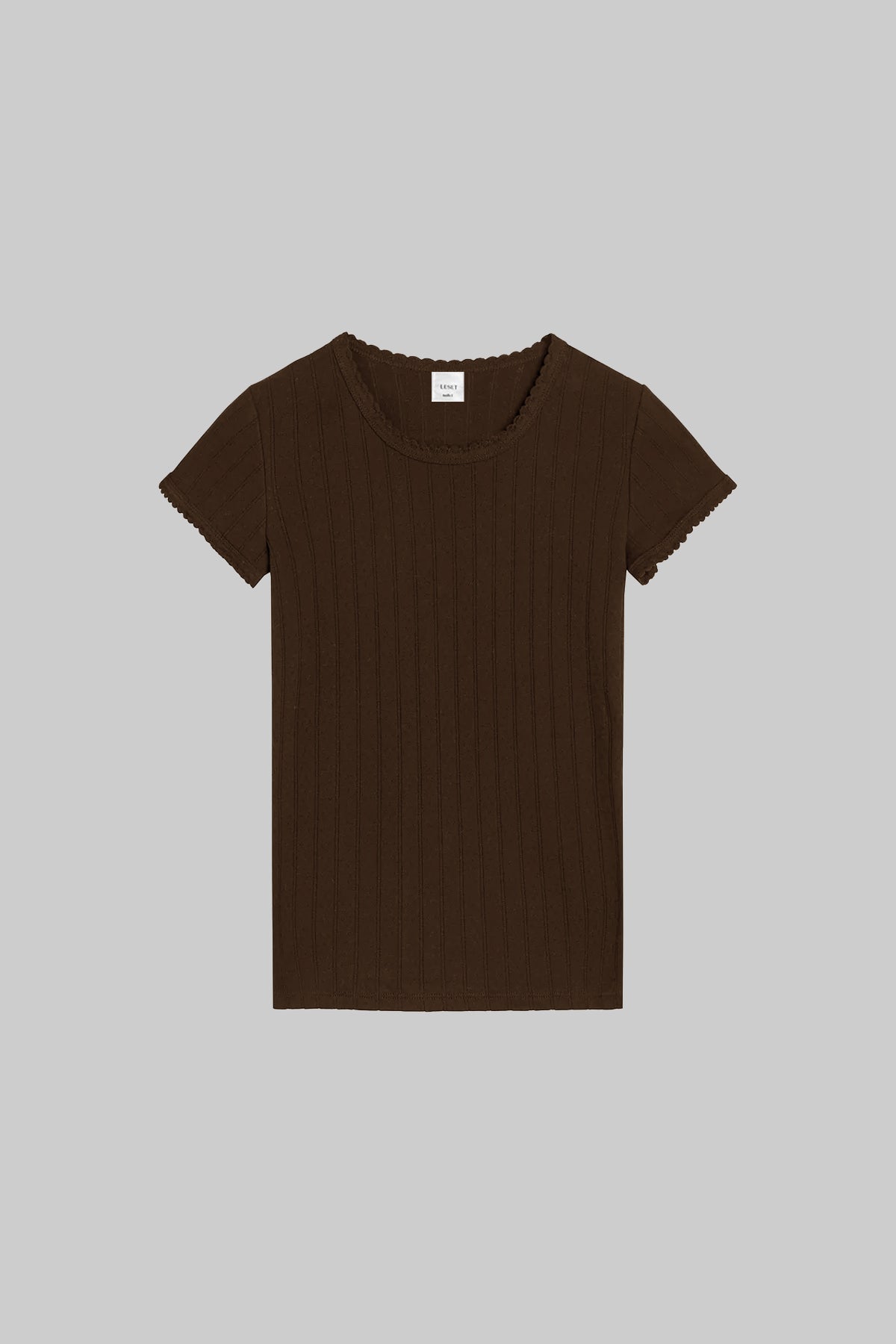 Pointelle Slim Fit Tee-2