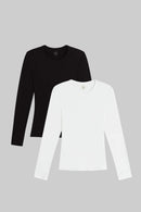 The Nando Slim Fit Long Sleeve 2 Pack