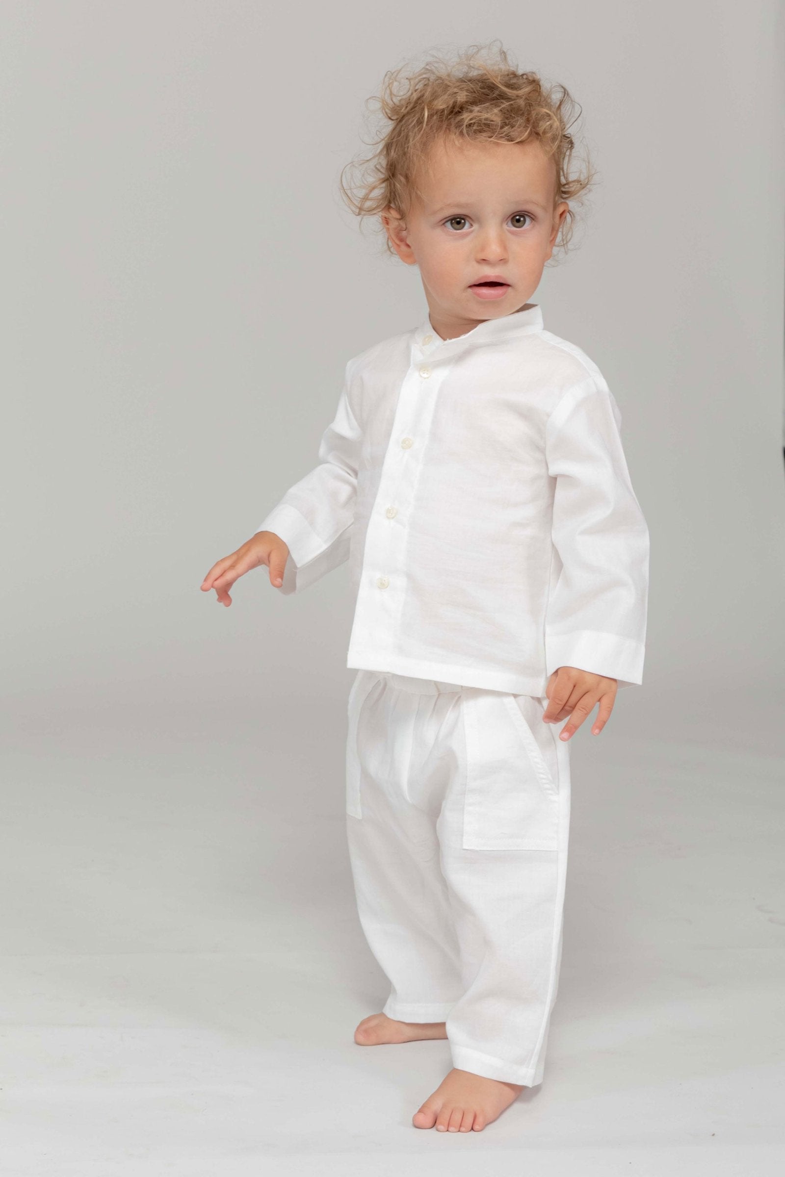 Yoko Bebe Collarless Shirt